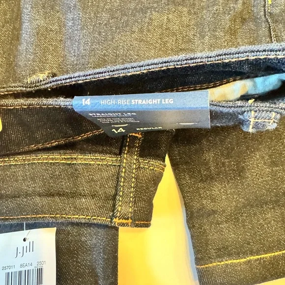 J.Jill NWT Dark Blue Denim Jeans - Picture 4 of 7